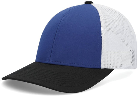 Pacific Headwear Low - Pro Trucker Cap - Pacific Headwear P114 ROYAL/WHITE/BLACK OS