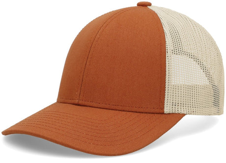 Pacific Headwear Low - Pro Trucker Cap - Pacific Headwear P114 RUST/BEIGE/RUST OS