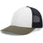 Pacific Headwear Low - Pro Trucker Cap - Pacific Headwear P114 WHITE/LIGHT CHARCOAL/MOSS OS
