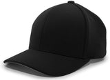 Pacific Headwear M2 Performance Hook - And - Loop Adjustable Cap 298M BLACK YTH