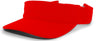 Pacific Headwear M2 Performance Hook - And - Loop Visor 598V RED OS