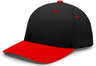 Pacific Headwear M2 Performance PacFlex Cap 498F BLACK/RED S/M