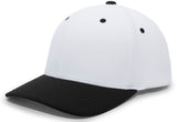 Pacific Headwear M2 Performance PacFlex Cap 498F WHITE/BLACK S/M