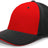 Pacific Headwear M2 Performance PacFlex Contrast Cap 398F CARDINAL/BLACK/BLACK S/M