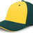 Pacific Headwear M2 Performance PacFlex Contrast Cap 398F GOLD/DARK GREEN/DARK GREEN S/M