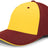 Pacific Headwear M2 Performance PacFlex Contrast Cap 398F GOLD/MAROON/MAROON S/M