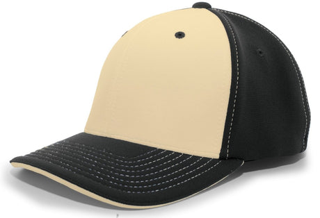 Pacific Headwear M2 Performance PacFlex Contrast Cap 398F VEGAS/BLACK/BLACK S/M
