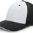 Pacific Headwear M2 Performance PacFlex Contrast Cap 398F WHITE/BLACK/BLACK S/M