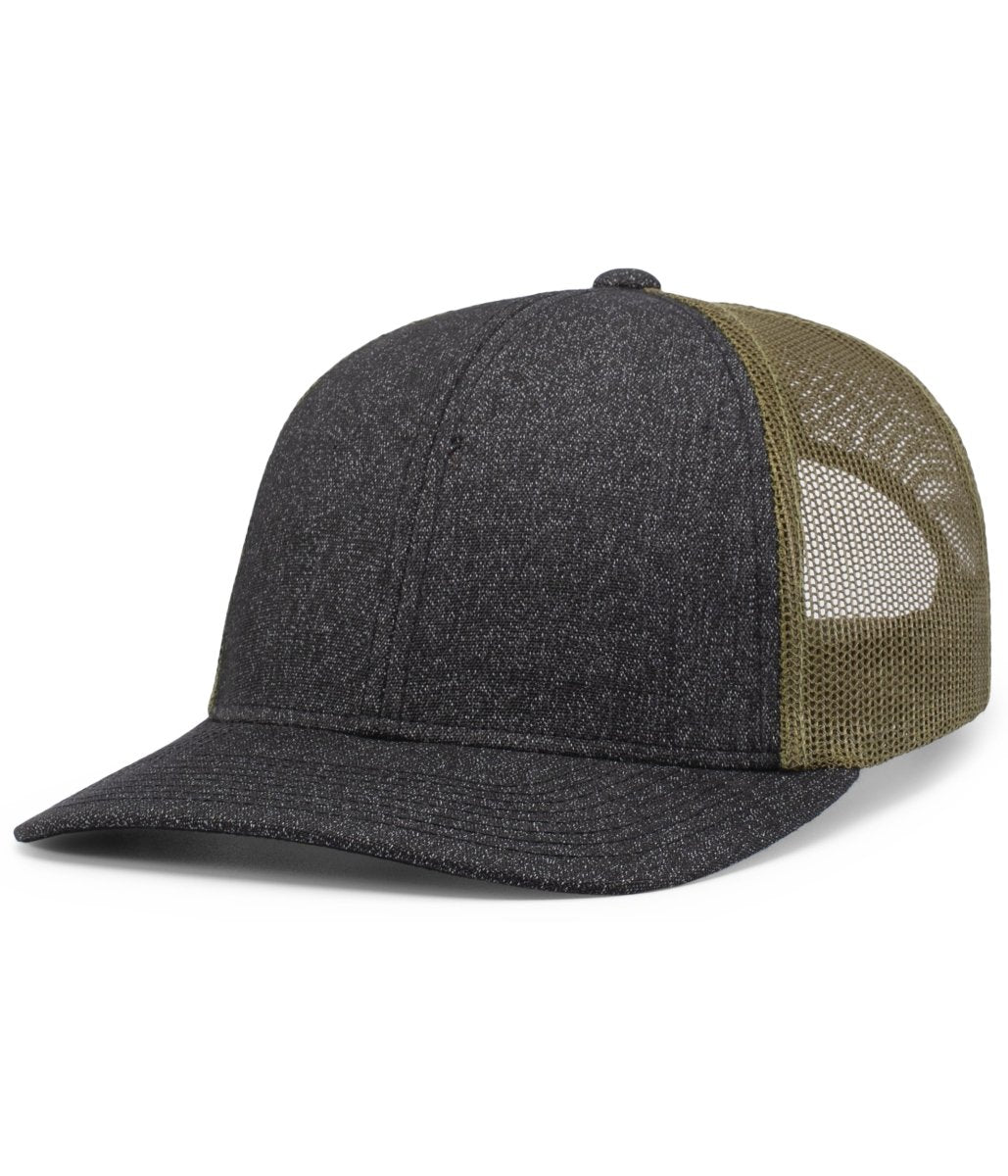 Pacific Headwear Melange Heather Low - Profile Trucker 210C BH/MS/BH OS