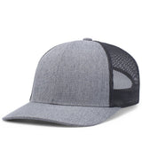 Pacific Headwear Melange Heather Low - Profile Trucker 210C GREY HEATHER/NAVY/GREY HEATHER OS