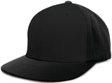 Pacific Headwear Perforated F3 Performance Flexfit® Cap - Pacific Headwear ES474 BLACK S/M