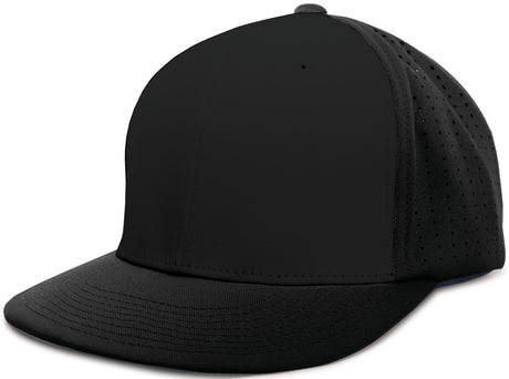 Pacific Headwear Perforated F3 Performance Flexfit® Cap - Pacific Headwear ES474 BLACK S/M