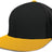 Pacific Headwear Perforated F3 Performance Flexfit® Cap - Pacific Headwear ES474 BLACK/GOLD S/M