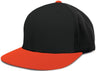 Pacific Headwear Perforated F3 Performance Flexfit® Cap - Pacific Headwear ES474 BLACK/ORANGE S/M