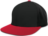 Pacific Headwear Perforated F3 Performance Flexfit® Cap - Pacific Headwear ES474 BLACK/RED S/M