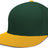 Pacific Headwear Perforated F3 Performance Flexfit® Cap - Pacific Headwear ES474 DARK GREEN/GOLD S/M