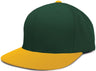 Pacific Headwear Perforated F3 Performance Flexfit® Cap - Pacific Headwear ES474 DARK GREEN/GOLD S/M