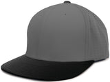 Pacific Headwear Perforated F3 Performance Flexfit® Cap - Pacific Headwear ES474 GRAPHITE/BLACK S/M