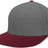 Pacific Headwear Perforated F3 Performance Flexfit® Cap - Pacific Headwear ES474 GRAPHITE/MAROON S/M