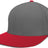 Pacific Headwear Perforated F3 Performance Flexfit® Cap - Pacific Headwear ES474 GRAPHITE/RED S/M