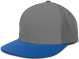 Pacific Headwear Perforated F3 Performance Flexfit® Cap - Pacific Headwear ES474 GRAPHITE/ROYAL S/M
