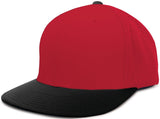 Pacific Headwear Perforated F3 Performance Flexfit® Cap - Pacific Headwear ES474 RED/BLACK S/M