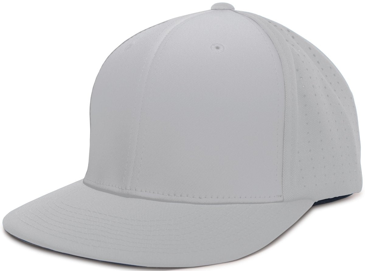 Pacific Headwear Perforated F3 Performance Flexfit® Cap - Pacific Headwear ES474 SILVER S/M