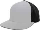 Pacific Headwear Perforated F3 Performance Flexfit® Cap - Pacific Headwear ES474 SILVER/BLACK/SILVER S/M