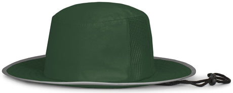 Pacific Headwear Perforated Legend Boonie 1964B DARK GREEN/SILVER OS