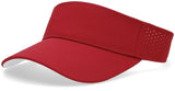 Pacific Headwear Perforated Visor Powered by Coolcore® - Pacific Headwear P500 CARDINAL/WHITE OS