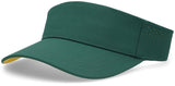 Pacific Headwear Perforated Visor Powered by Coolcore® - Pacific Headwear P500 DARK GREEN/GOLD OS