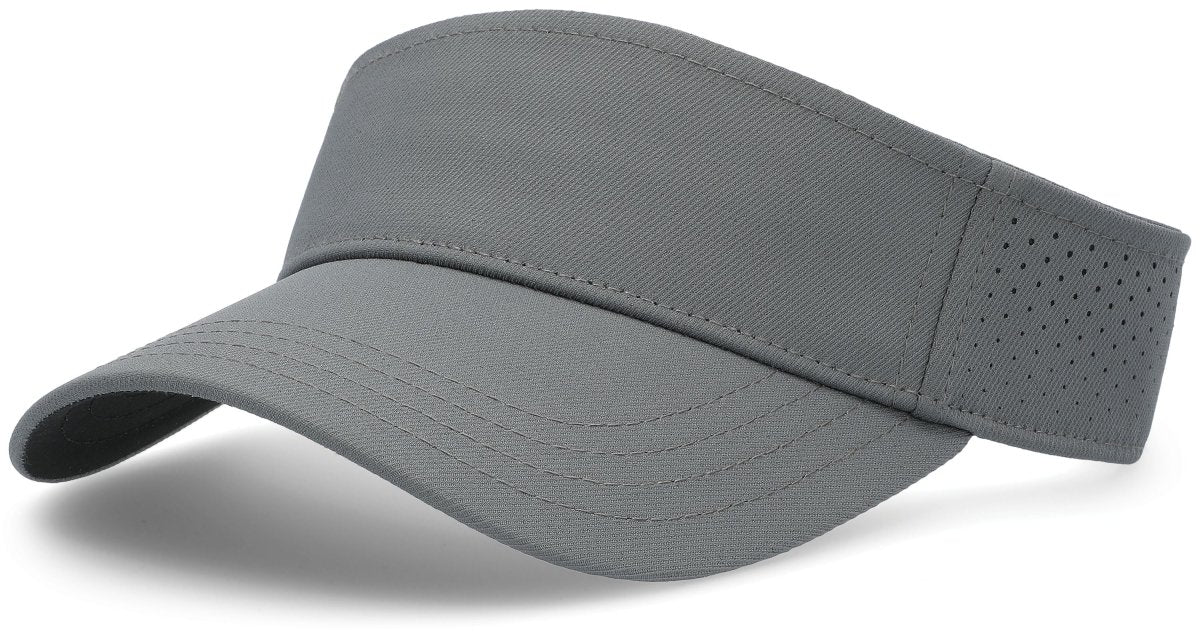 Pacific Headwear Perforated Visor Powered by Coolcore® - Pacific Headwear P500 GRAPHITE/BLACK OS