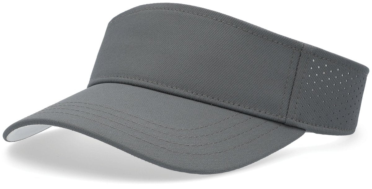 Pacific Headwear Perforated Visor Powered by Coolcore® - Pacific Headwear P500 GRAPHITE/WHITE OS