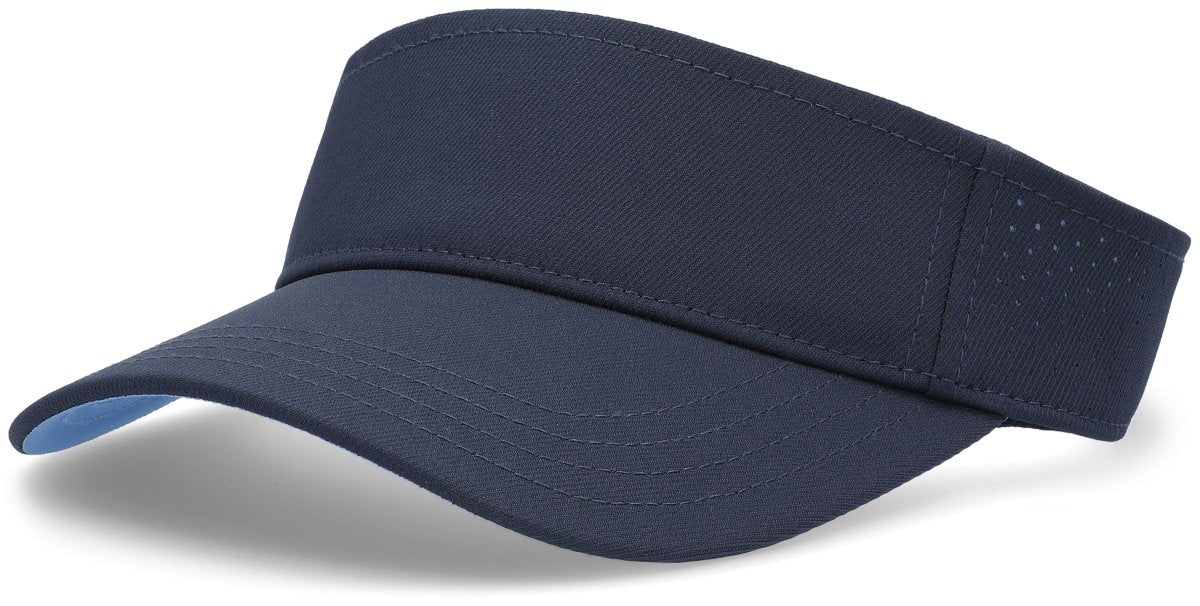 Pacific Headwear Perforated Visor Powered by Coolcore® - Pacific Headwear P500 NAVY/COLUMBIA BLUE OS