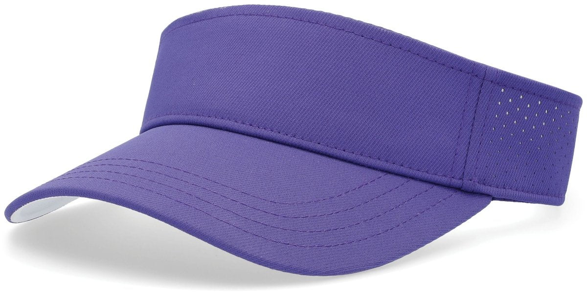 Pacific Headwear Perforated Visor Powered by Coolcore® - Pacific Headwear P500 PURPLE/WHITE OS