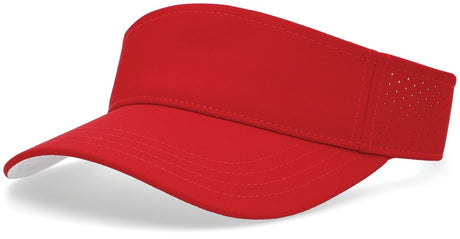 Pacific Headwear Perforated Visor Powered by Coolcore® - Pacific Headwear P500 RED/WHITE OS