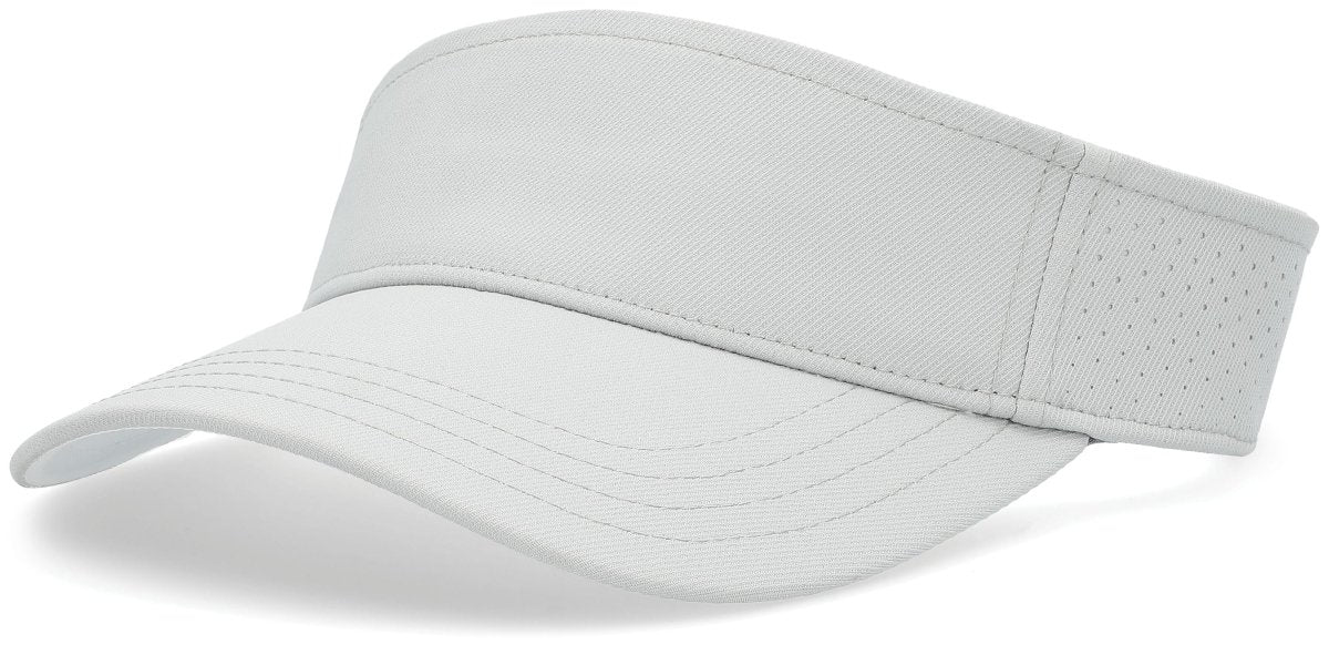 Pacific Headwear Perforated Visor Powered by Coolcore® - Pacific Headwear P500 SILVER/WHITE OS