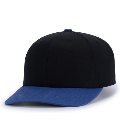 Pacific Headwear POLY/COTTON SNAPBACK CAP - Pacific Headwear P322 BLACK/ROYAL YTH