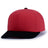 Pacific Headwear POLY/COTTON SNAPBACK CAP - Pacific Headwear P322 RED/BLACK YTH
