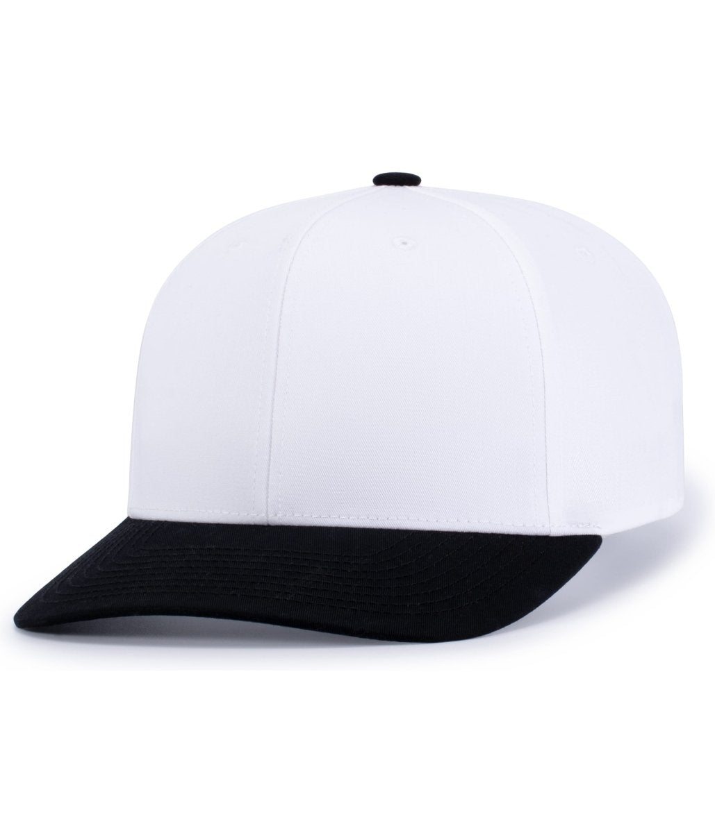 Pacific Headwear POLY/COTTON SNAPBACK CAP - Pacific Headwear P322 WHITE/BLACK YTH