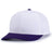 Pacific Headwear POLY/COTTON SNAPBACK CAP - Pacific Headwear P322 WHITE/PURPLE YTH