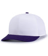 Pacific Headwear POLY/COTTON SNAPBACK CAP - Pacific Headwear P322 WHITE/PURPLE YTH