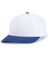 Pacific Headwear POLY/COTTON SNAPBACK CAP - Pacific Headwear P322 WHITE/ROYAL YTH