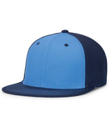 Pacific Headwear Premium Lightweight Perforated PacFlex Cap Powered by Coolcore® - Pacific Headwear ES471 COLUMBIA BLUE/NAVY/NAVY S/M
