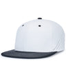 Pacific Headwear Premium Lightweight Perforated PacFlex Cap Powered by Coolcore® - Pacific Headwear ES471 WHITE/BLACK S/M