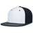 Pacific Headwear Premium Lightweight Perforated PacFlex Cap Powered by Coolcore® - Pacific Headwear ES471 WHITE/BLACK/BLACK S/M