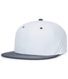 Pacific Headwear Premium Lightweight Perforated PacFlex Cap Powered by Coolcore® - Pacific Headwear ES471 WHITE/GRAPHITE S/M