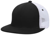 Pacific Headwear Premium M2 Performance Trucker Flexfit® Cap - Pacific Headwear ES341 BLACK/WHITE/BLACK S/M