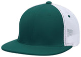 Pacific Headwear Premium M2 Performance Trucker Flexfit® Cap - Pacific Headwear ES341 DARK GREEN/WHITE/DARK GREEN S/M