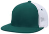 Pacific Headwear Premium M2 Performance Trucker Flexfit® Cap - Pacific Headwear ES341 DARK GREEN/WHITE/DARK GREEN S/M